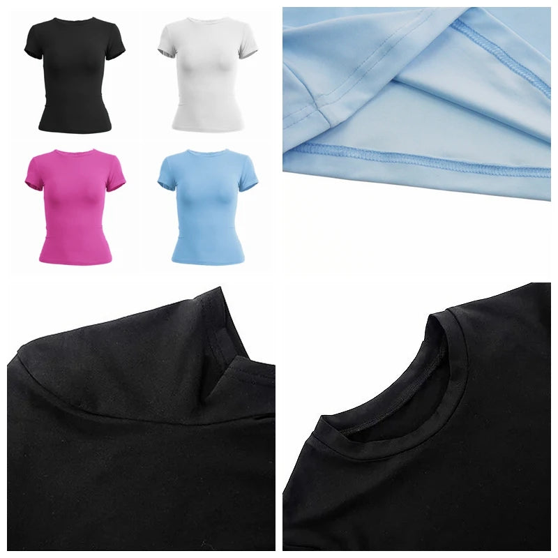 T-shirt Slim Fit Tops Female