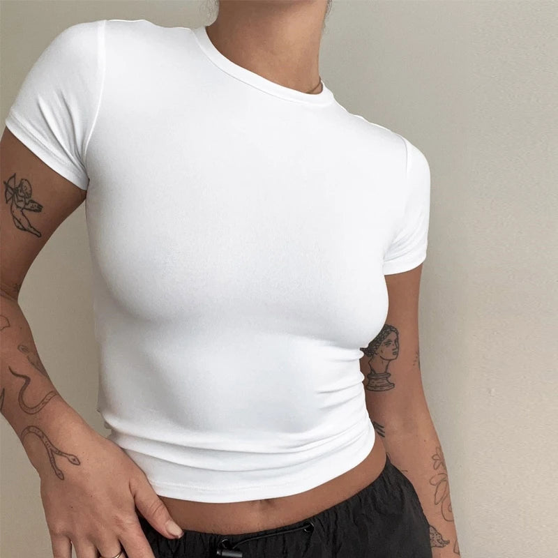 T-shirt Slim Fit Tops Female