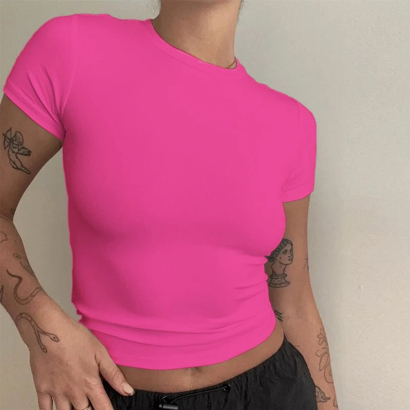 T-shirt Slim Fit Tops Female