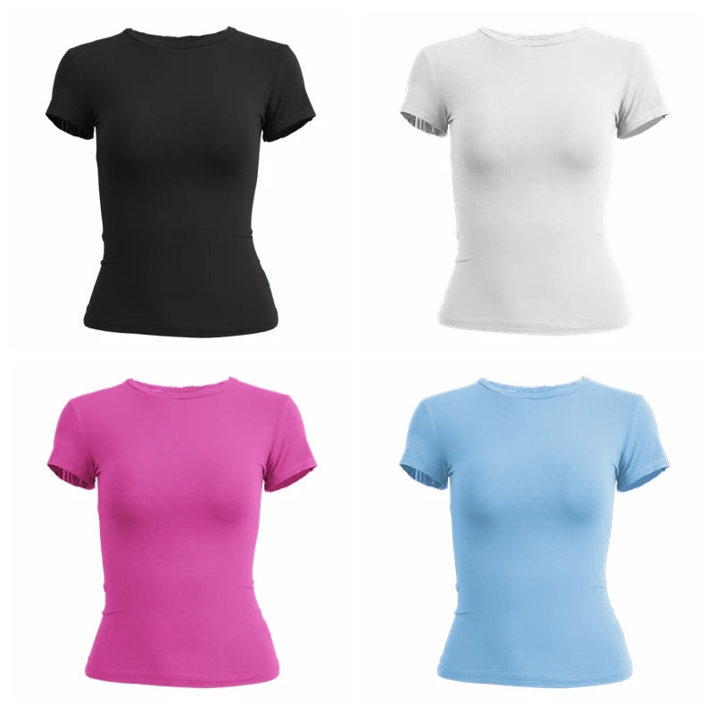T-shirt Slim Fit Tops Female